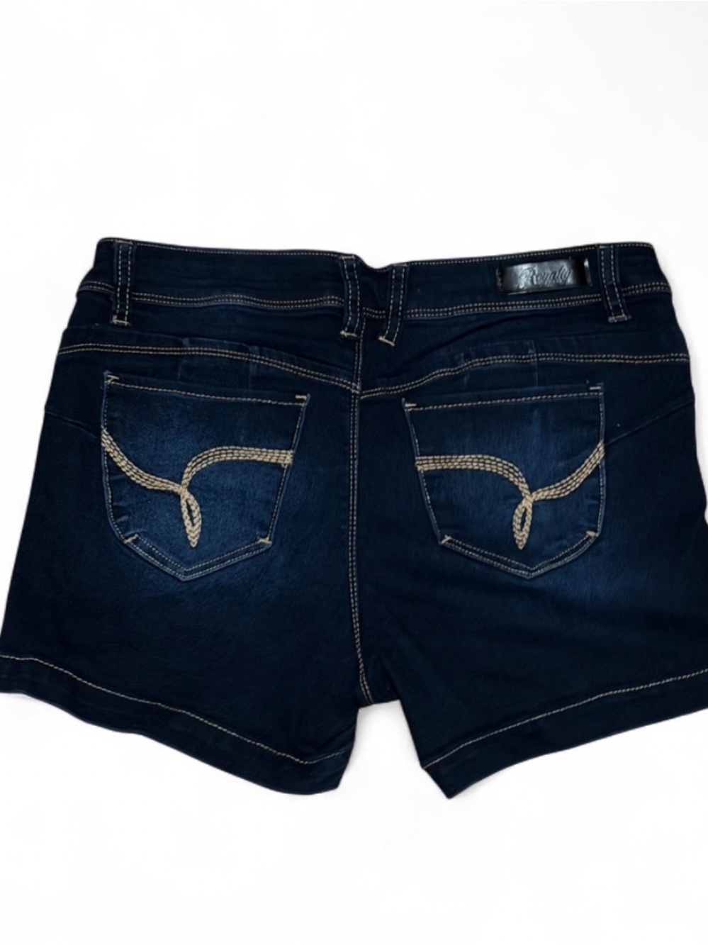 Y2K Royalty for Me Wanna Be a Butt Dark Wash Denim Shorts